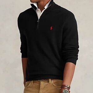 Polo Ralph lauren pull over sweater black size Large